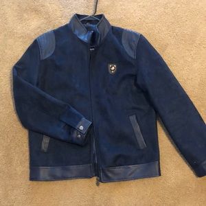 Men’s AC luxury collection jacket blue suede